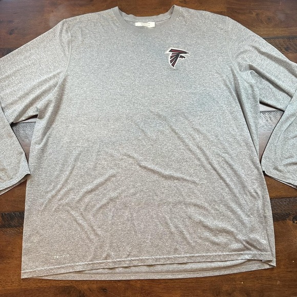 Lot of 3 Team Issued Atlanta Falcons Shirt Mens 3XL Long Sleeve Dri-FIT NFL Nike - Picture 12 of 14